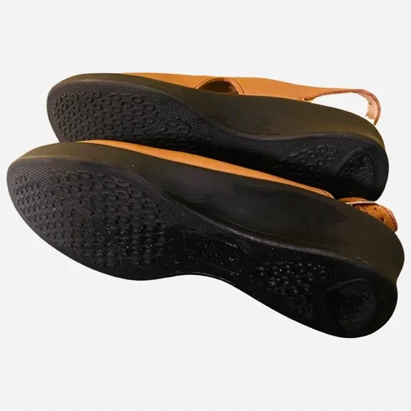 Finn Comfort Jersey Women’s Sandals 6A  US 8.5 Leather Cognac - Picture 9 of 9